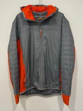 Icebreaker Mens MerinoLoft Helix Hooded Jacket Wool Insulated Size L EUC